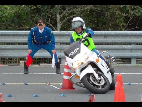 Japanese motocop skills test
